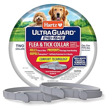 Hartz UltraGuard ProMax Flea & Tick Collar packaging.