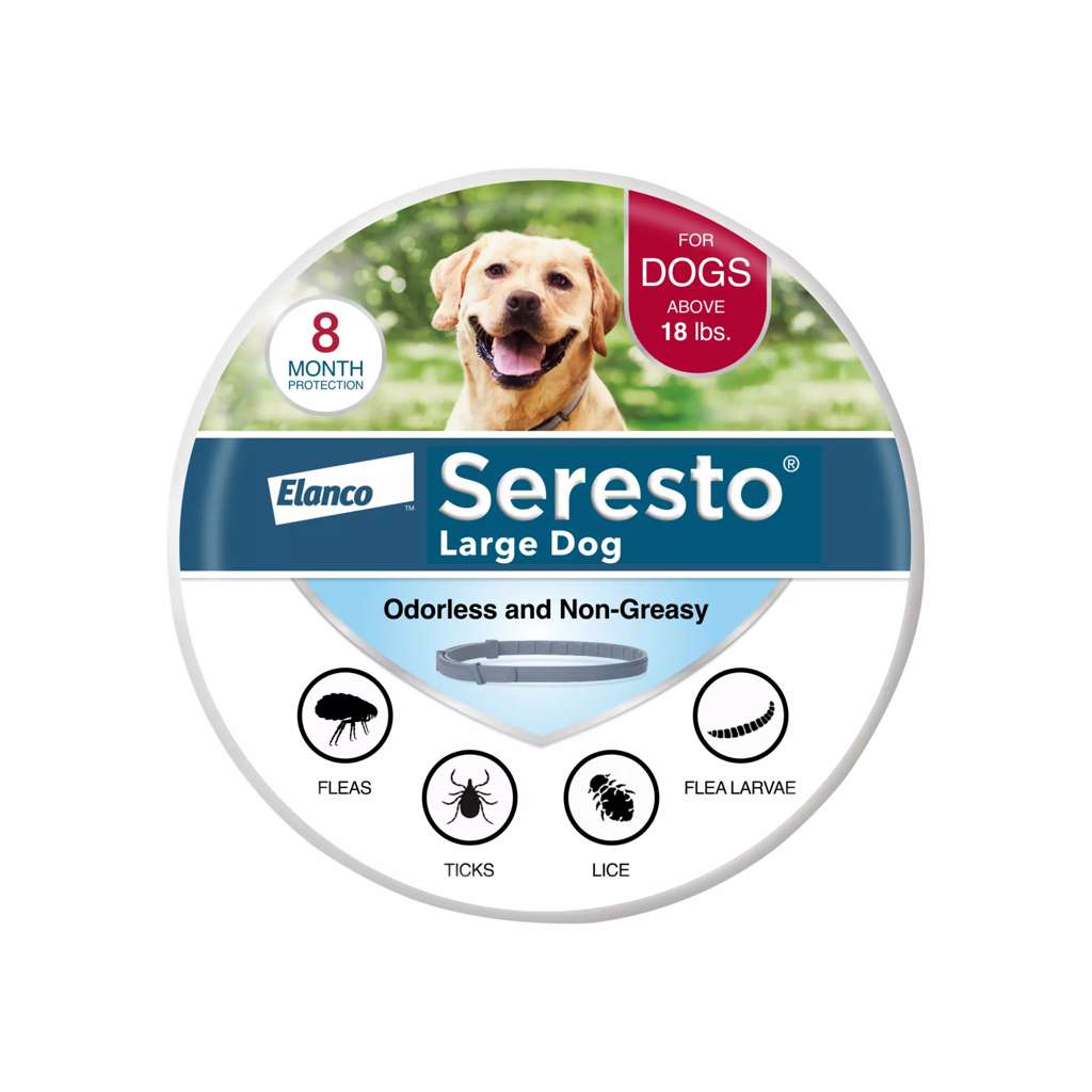 Seresto Flea and Tick Collar for large dogs.